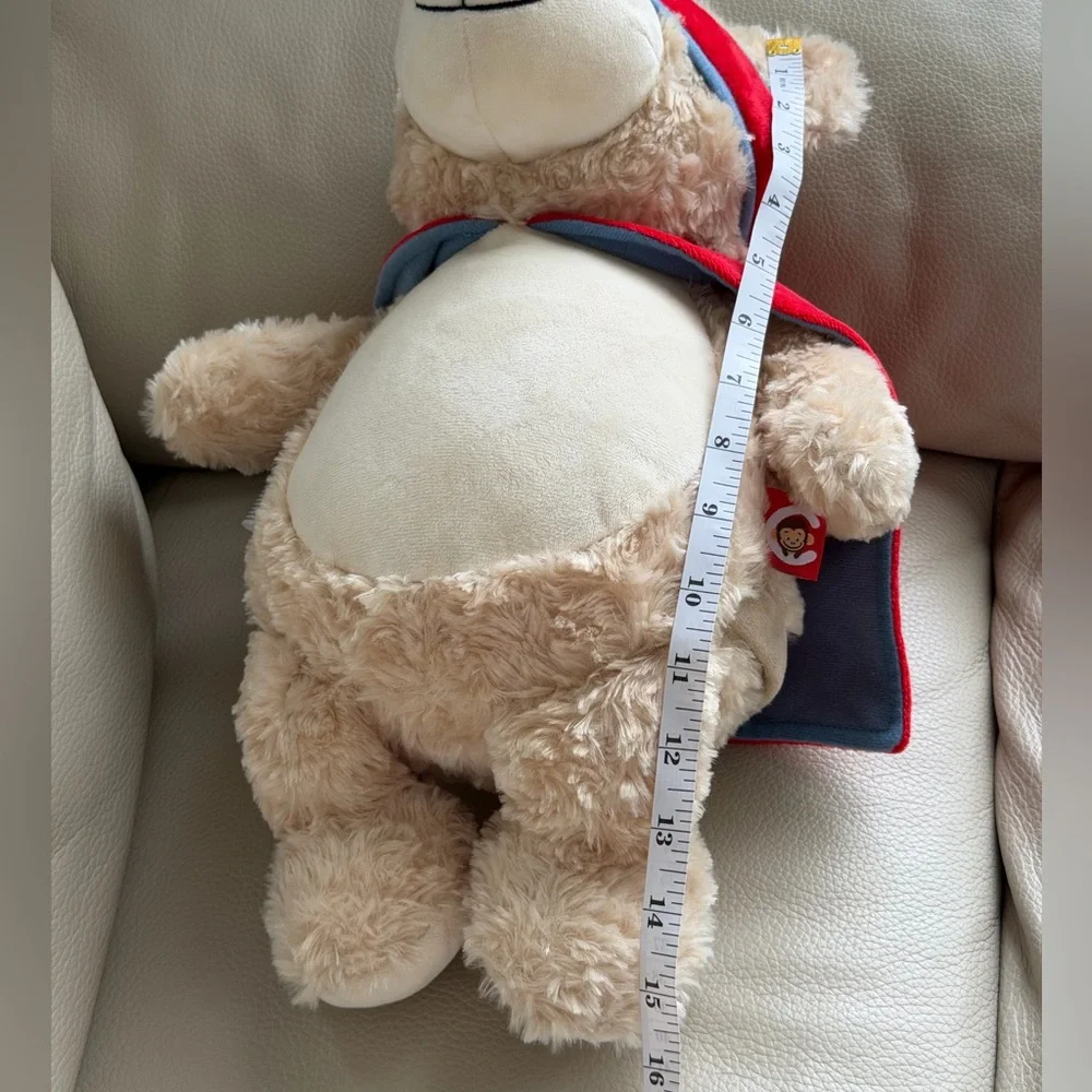 Cubbies Cubbyford Hero Plush Bear with Red Cape-Embroidery Belly